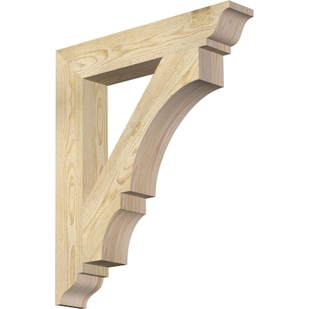 Ekena Millwork Balboa Traditional Rough Sawn Bracket, Douglas Fir, 4"W x 24"D x 28"H BKT04X24X28BOA01RDF